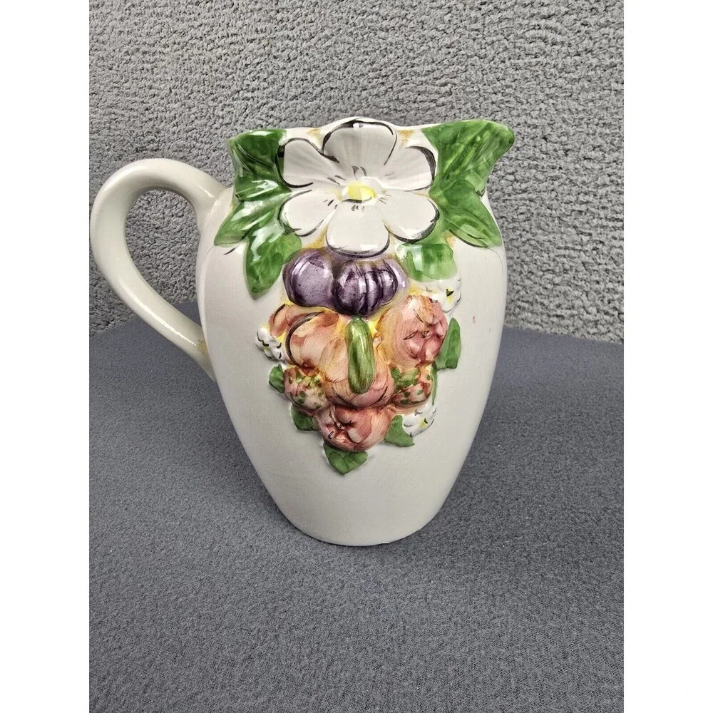 Vintage Jay Willfred Andrea by Sadek Pitcher Portugal French Country Boho MCM